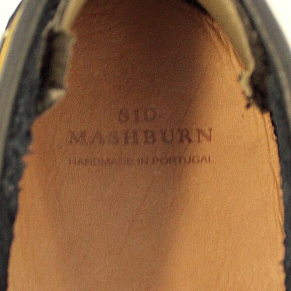Sid Mashburn Mens Camp Moccasin Navy Blue Leather Portugal Hand Sewn Size 12 Exc main image 9